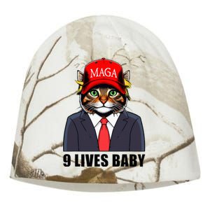 9 Lives Baby Trump 2024 You Missed Again Cat Maga Kati - Camo Knit Beanie