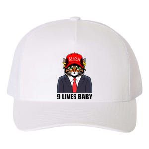 9 Lives Baby Trump 2024 You Missed Again Cat Maga Yupoong Adult 5-Panel Trucker Hat