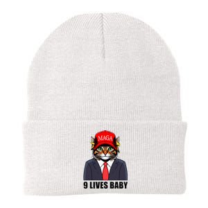 9 Lives Baby Trump 2024 You Missed Again Cat Maga Knit Cap Winter Beanie