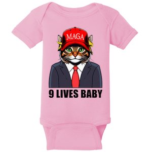 9 Lives Baby Trump 2024 Baby Bodysuit