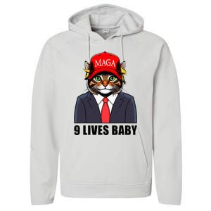 9 Lives Baby Trump 2024 You Missed Again Performance Fleece Hoodie