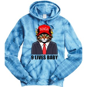 9 Lives Baby Trump 2024 You Missed Again Tie Dye Hoodie