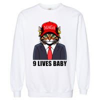 9 Lives Baby Trump 2024 You Missed Again Garment-Dyed Sweatshirt