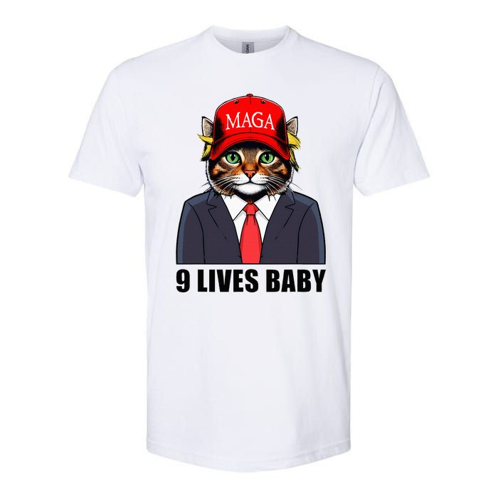 9 Lives Baby Trump 2024 You Missed Again Softstyle CVC T-Shirt