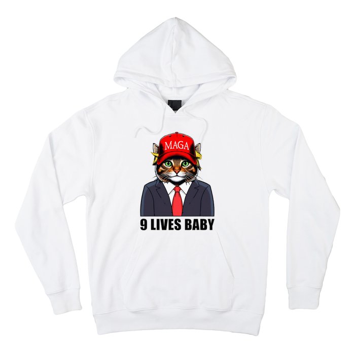 9 Lives Baby Trump 2024 You Missed Again Hoodie