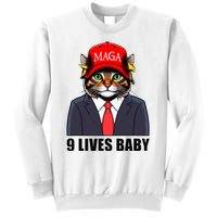 9 Lives Baby Trump 2024 You Missed Again Sweatshirt