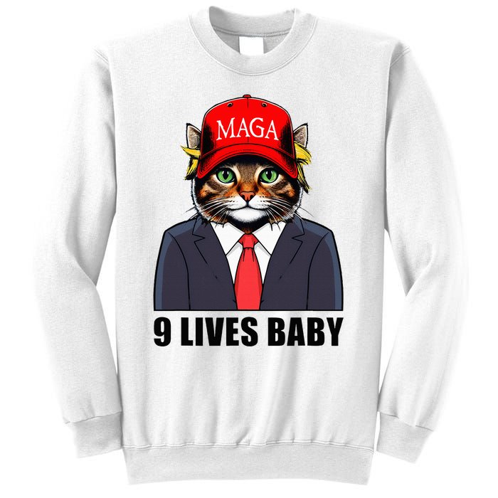 9 Lives Baby Trump 2024 You Missed Again Sweatshirt