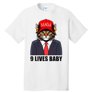 9 Lives Baby Trump 2024 You Missed Again Tall T-Shirt