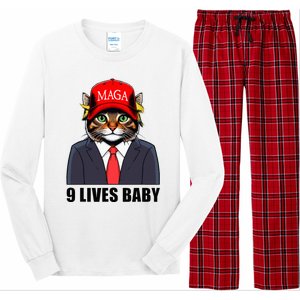 9 Lives Baby Trump 2024 You Missed Again Long Sleeve Pajama Set