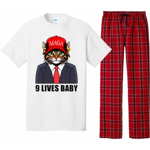 9 Lives Baby Trump 2024 You Missed Again Pajama Set