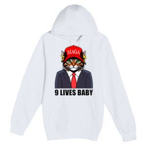 9 Lives Baby Trump 2024 You Missed Again Premium Pullover Hoodie