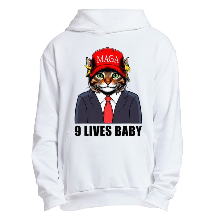 9 Lives Baby Trump 2024 You Missed Again Urban Pullover Hoodie