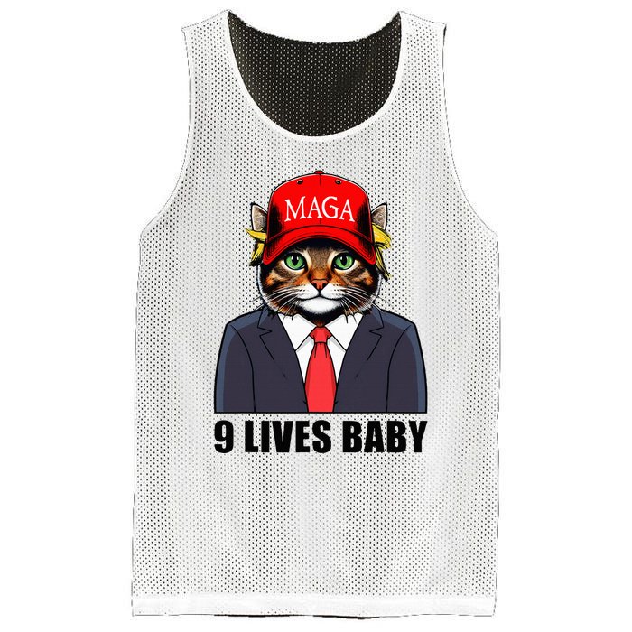 9 Lives Baby Trump 2024 You Missed Again Mesh Reversible Basketball Jersey Tank