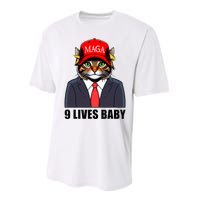 9 Lives Baby Trump 2024 You Missed Again Performance Sprint T-Shirt