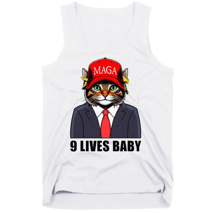 9 Lives Baby Trump 2024 You Missed Again Tank Top