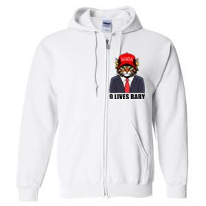 9 Lives Baby Trump 2024 You Missed Again Full Zip Hoodie