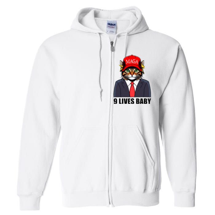 9 Lives Baby Trump 2024 You Missed Again Full Zip Hoodie