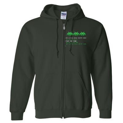 99 Little Bugs In The Code Software Engineer Programmer Full Zip Hoodie