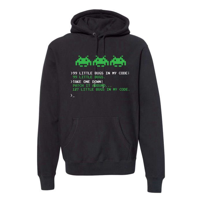 99 Little Bugs In The Code Software Engineer Programmer Premium Hoodie