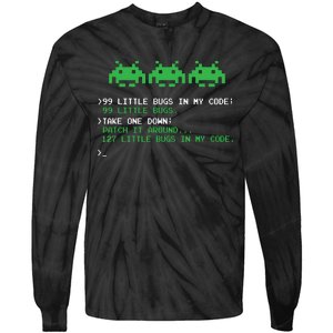 99 Little Bugs In The Code Software Engineer Programmer Tie-Dye Long Sleeve Shirt