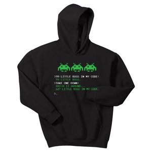 99 Little Bugs In The Code Software Engineer Programmer Kids Hoodie