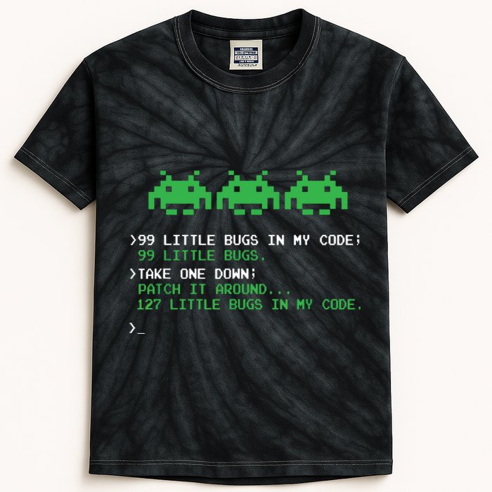 99 Little Bugs In The Code Software Engineer Programmer Kids Tie-Dye T-Shirt