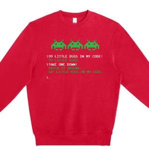 99 Little Bugs In The Code Software Engineer Programmer Premium Crewneck Sweatshirt