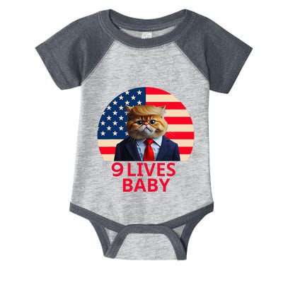 9 Lives Baby Trump Cute Cat 9 Lives Baby Infant Baby Jersey Bodysuit