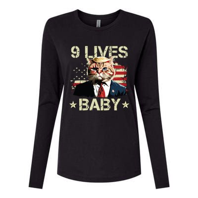 9 Lives Baby Womens Cotton Relaxed Long Sleeve T-Shirt