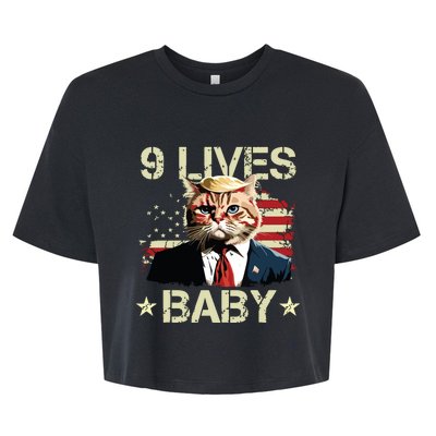 9 Lives Baby Bella+Canvas Jersey Crop Tee