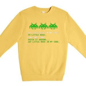 99 Little Bugs In The Code Software Engineer Programmer Premium Crewneck Sweatshirt