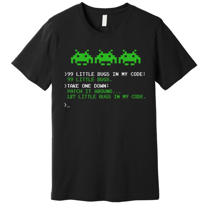 99 Little Bugs In The Code Software Engineer Programmer Premium T-Shirt