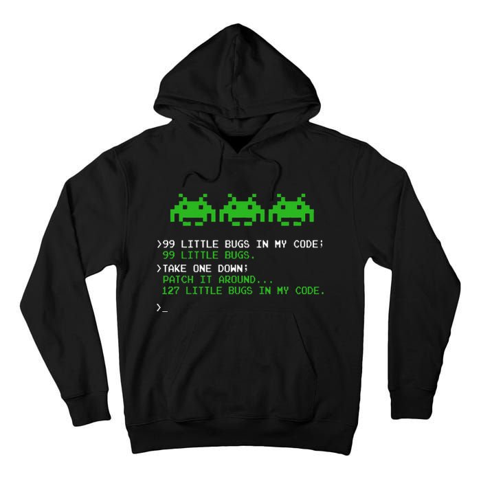 99 Little Bugs In The Code Software Engineer Programmer Tall Hoodie