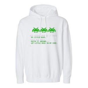 99 Little Bugs In The Code Software Engineer Programmer Garment-Dyed Fleece Hoodie