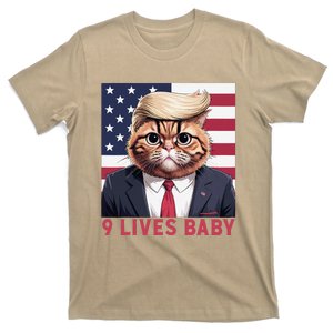 9 Lives Baby Funny Cat Trump Nine Lives Cat In Suite T-Shirt