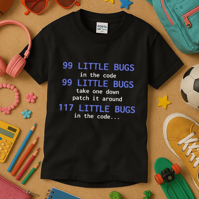 99 Little Bugs In The Code Computer Scientist Programmer It Kids T-Shirt