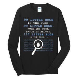 99 Little Bugs In The Code Tall Long Sleeve T-Shirt