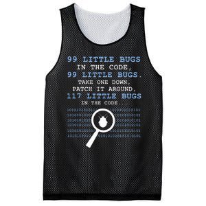 99 Little Bugs In The Code Mesh Reversible Basketball Jersey Tank