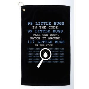 99 Little Bugs In The Code Platinum Collection Golf Towel