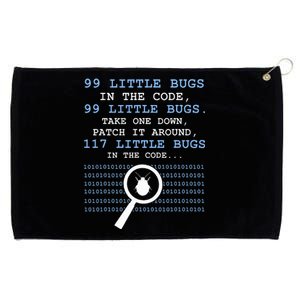 99 Little Bugs In The Code Grommeted Golf Towel