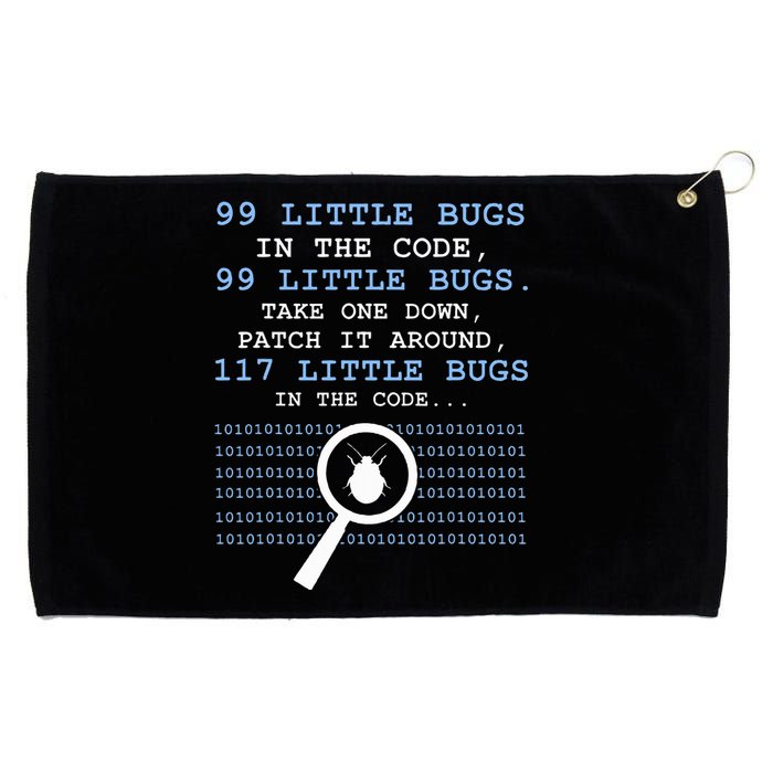 99 Little Bugs In The Code Grommeted Golf Towel