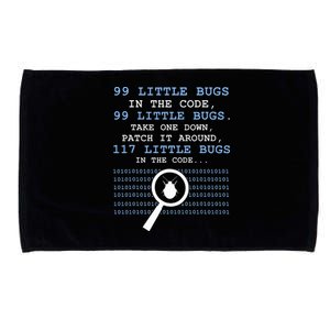 99 Little Bugs In The Code Microfiber Hand Towel