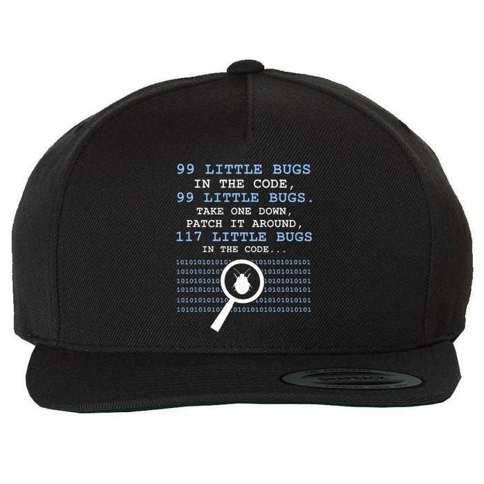 99 Little Bugs In The Code Wool Snapback Cap