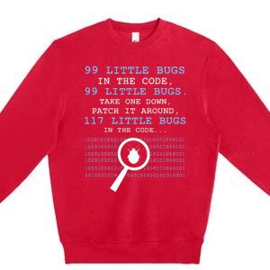 99 Little Bugs In The Code Premium Crewneck Sweatshirt