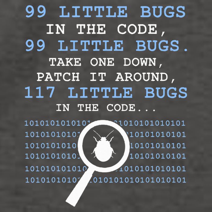 99 Little Bugs In The Code Vector Backpack