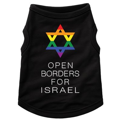 9Mmsmg Lgbtq Jewish Pride Open Borders For Israel Doggie Tank