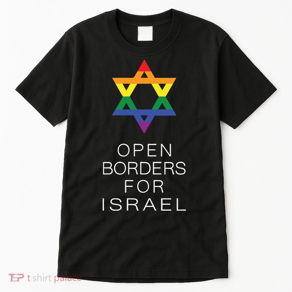9Mmsmg Lgbtq Jewish Pride Open Borders For Israel Tall T-Shirt