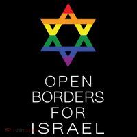 9Mmsmg Lgbtq Jewish Pride Open Borders For Israel Tall T-Shirt