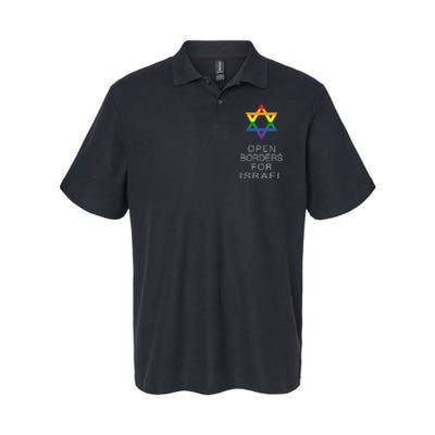 9Mmsmg Lgbtq Jewish Pride Open Borders For Israel Softstyle Adult Sport Polo