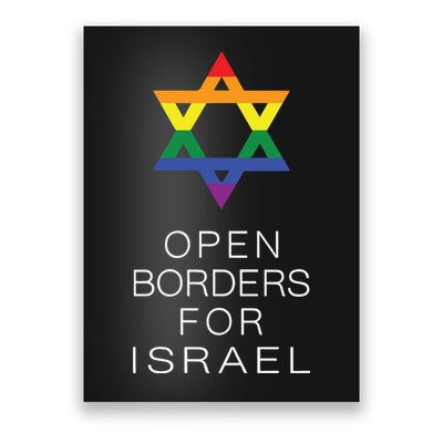 9Mmsmg Lgbtq Jewish Pride Open Borders For Israel Poster